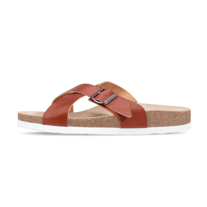 Pantofle Cork Cognac 