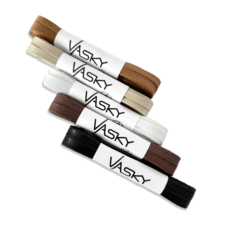 5 x Ploché Voskované Tkaničky Neutrální